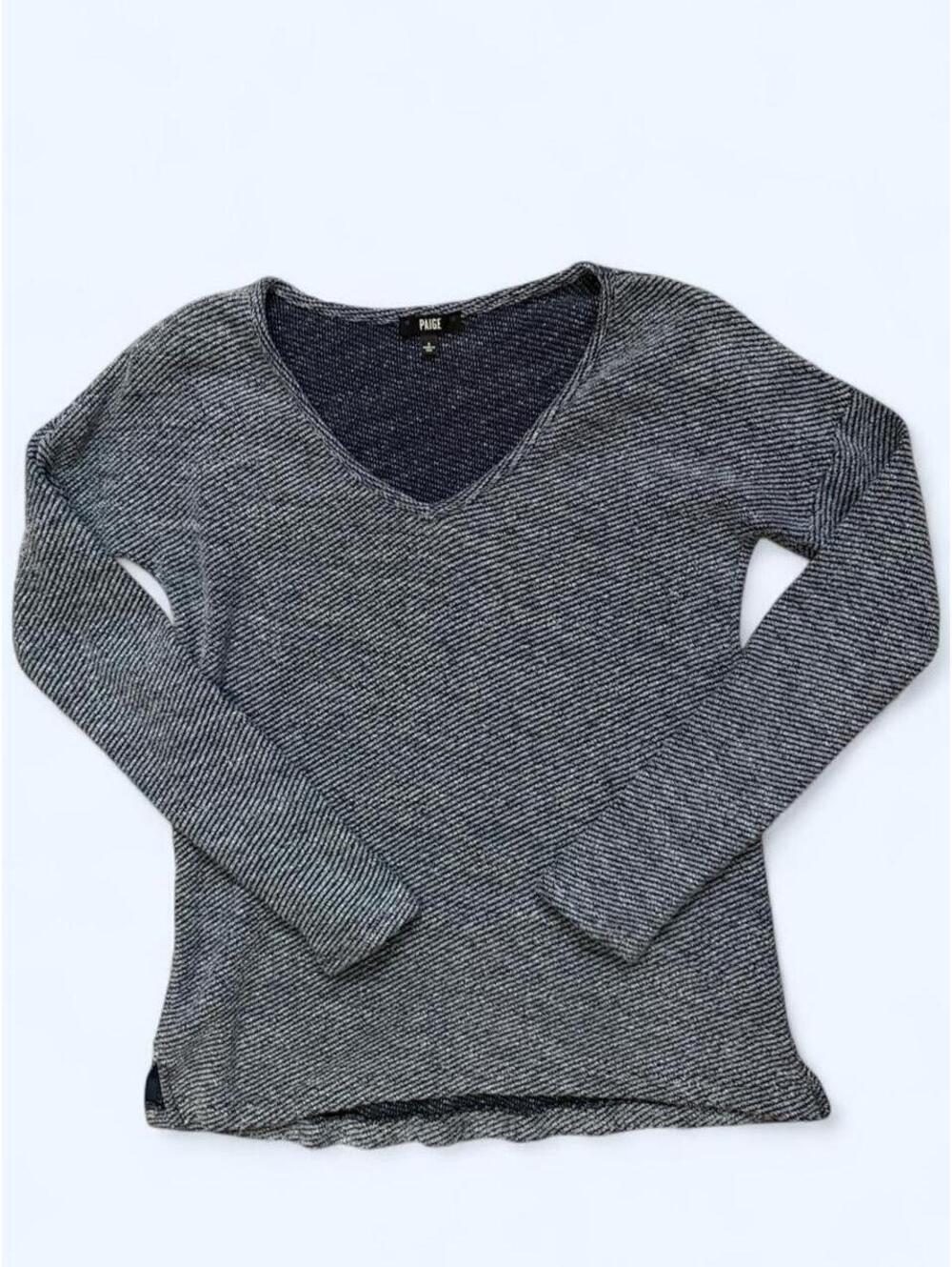 Paige navy and white long sleeve